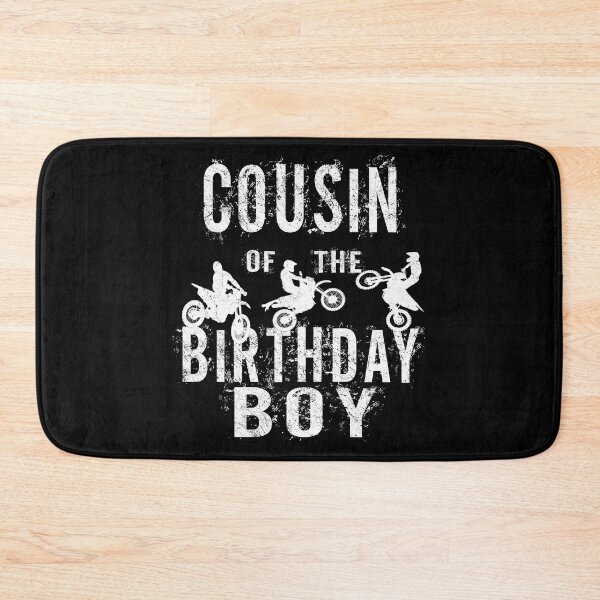 Item preview, Cousin Of The Birthday Boy Dirt Bike B-day Party graphic designed and sold by Grabitees.