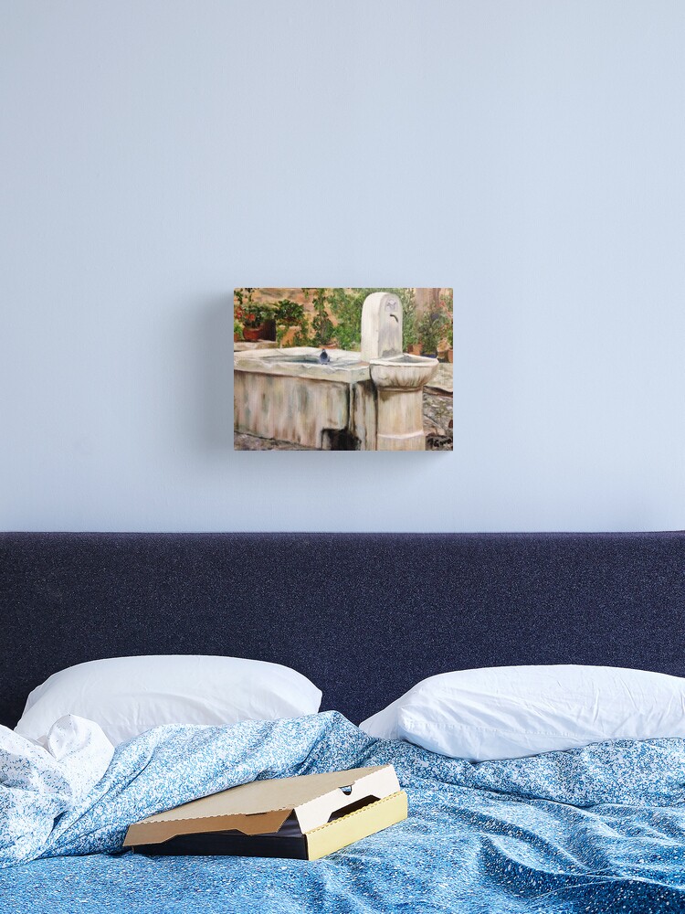 Thumbnail 2 of 3, Canvas Print, Fountain designed and sold by fionagurnsey.