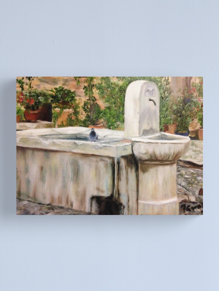 Thumbnail 1 of 3, Canvas Print, Fountain designed and sold by fionagurnsey.