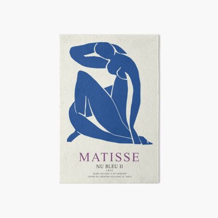 Henri Matisse Nu Bleu II (Blue Nude II) 1952 Artwork for Wall Art, Prints, Posters, Tshirts, Men, Women, Youth Art Board Print