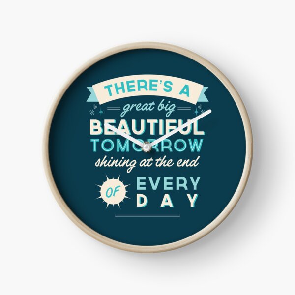 Beautiful Tomorrow Clock