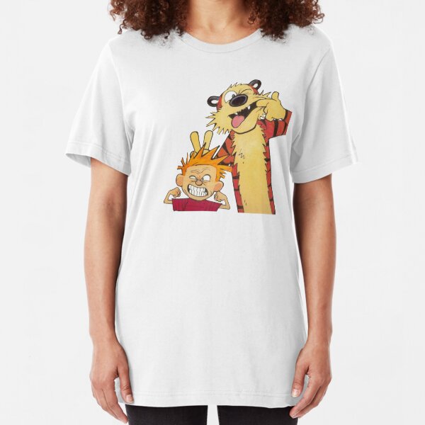 calvin and hobbes 1 Slim Fit T-Shirt