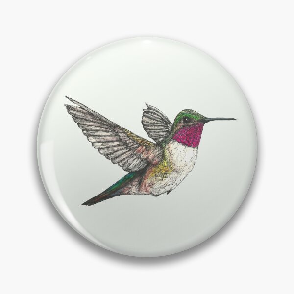 Artikelvorschau, Ruby Throated Kolibri entworfen und verkauft von SerenSketches.