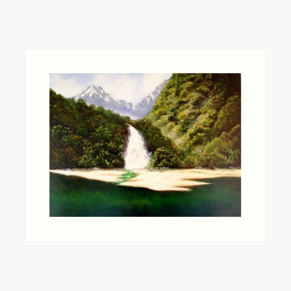 Bowen Falls Milford Art Print