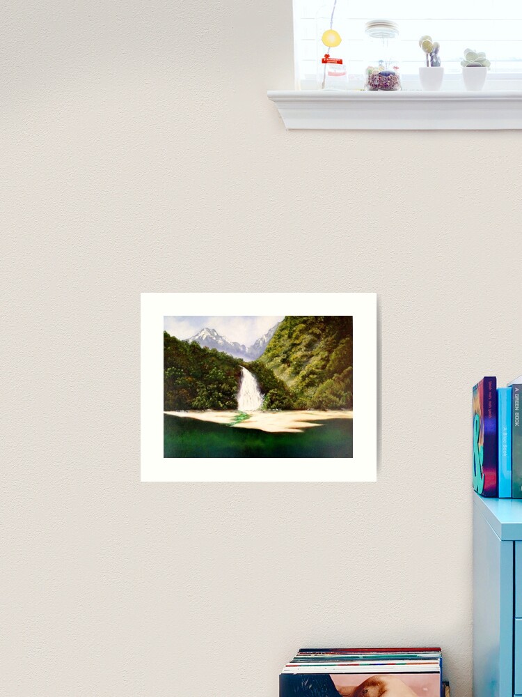 Thumbnail 2 of 3, Art Print, Bowen Falls Milford designed and sold by fionagurnsey.
