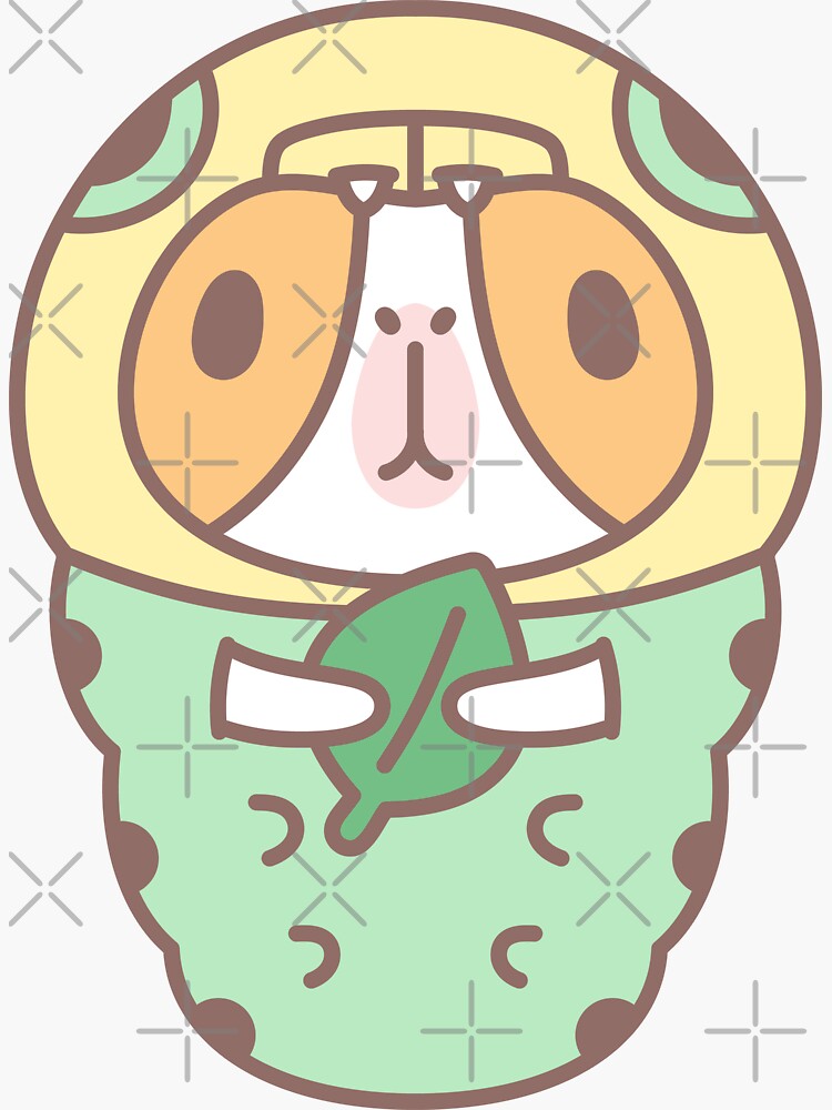 Guinea pig in Green Caterpillar Costume by Miri-Noristudio