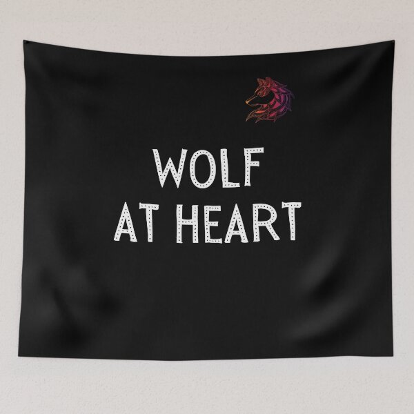 Item preview, Wolf At Heart - Gift For Wolf Lovers - Wolf Spirit Animal designed and sold by designitfun.