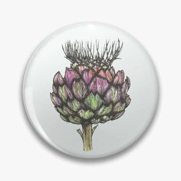 Item preview, Globe Artichoke in Bloom designed and sold by SerenSketches.