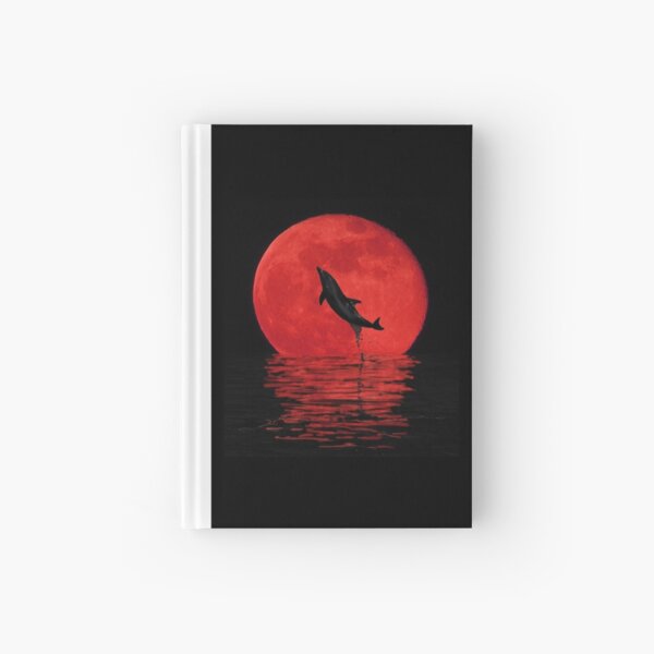 Artikel-Vorschau von  Delfin springt im Mond (rot), designt und verkauft von Doris Thomas.