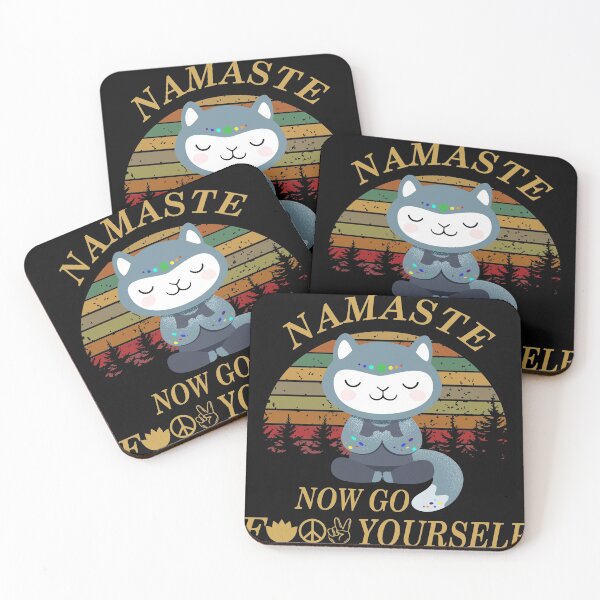 Item preview, namaste cute cat yoga | cute yoga cat designed and sold by TshirtFuchs.