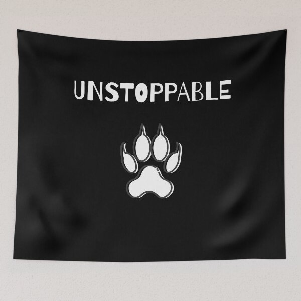 Item preview, Wolf Paw Unstoppable Print - Spirit Animal Gift For Wolf Lovers designed and sold by designitfun.