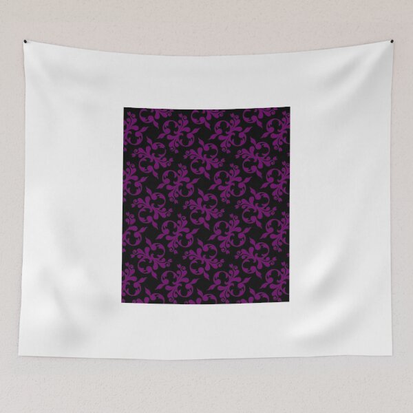 Item preview, Victorian Texture Purple Black designed and sold by Fan Service.