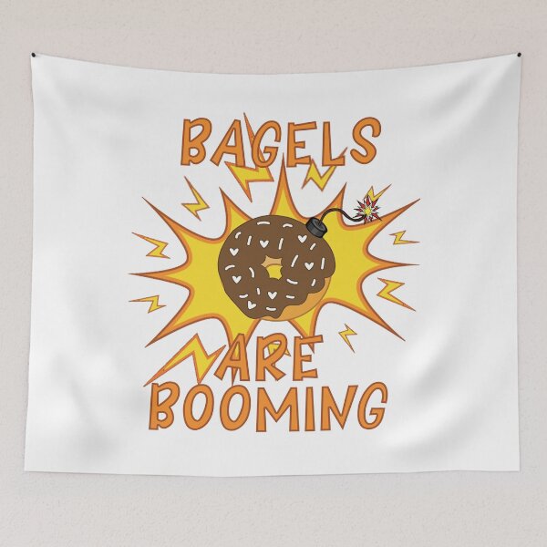 Item preview, bagels are booming designed and sold by YouHappyMyHappy.