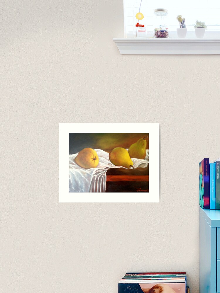 Thumbnail 2 of 3, Art Print, Pears on a summers day designed and sold by fionagurnsey.