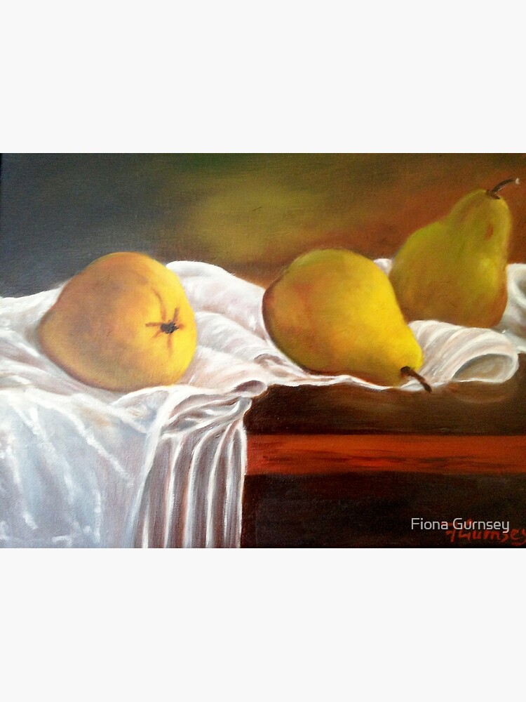 Thumbnail 3 of 3, Art Print, Pears on a summers day designed and sold by fionagurnsey.