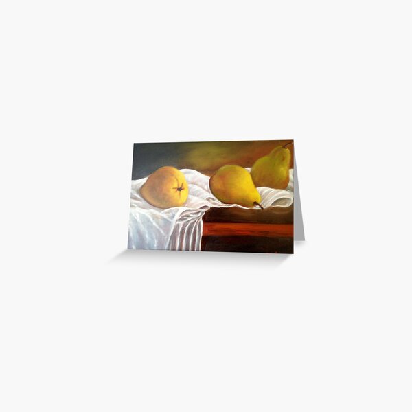 Pears on a summers day Greeting Card