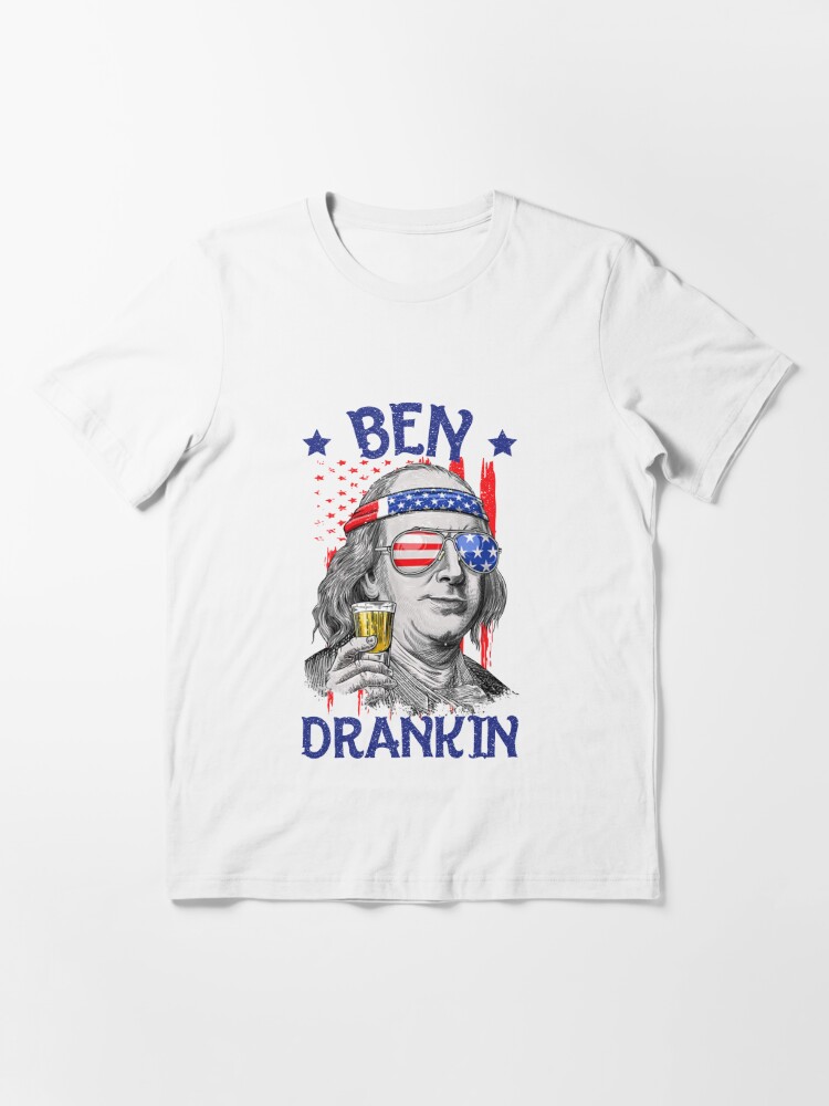 Discover Ben Drankin USA Flag 4th Of July Patriot Essential T-Shirt