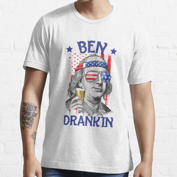 Ben Drankin USA Flag 4th Of July Patriot Essential T-Shirt