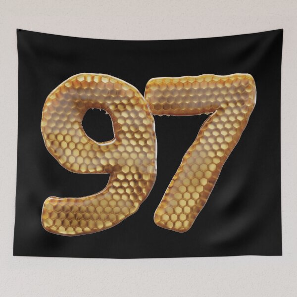 Item preview, 97 Number 3d Honey Numbers Font designed and sold by HelloFromAja.