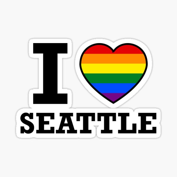 Seattle Gay Pride Rainbow Cityscape Dog T-Shirt