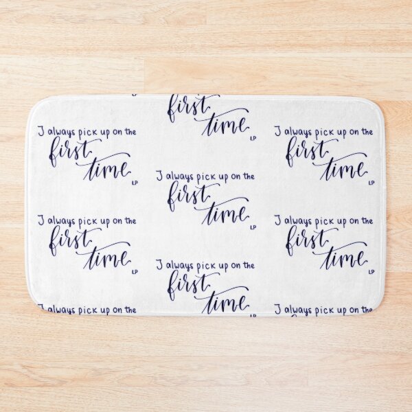 Item preview, "I always pick up on the first time" quote from song "First Time" by Liam Payne digital lettering designed and sold by averycooluser.