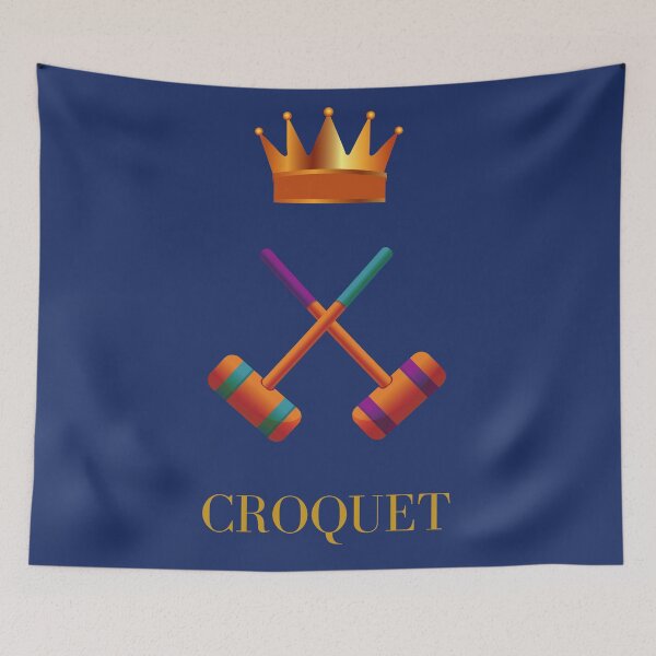 Item preview, Croquet mallets and crown designed and sold by Delicarte.