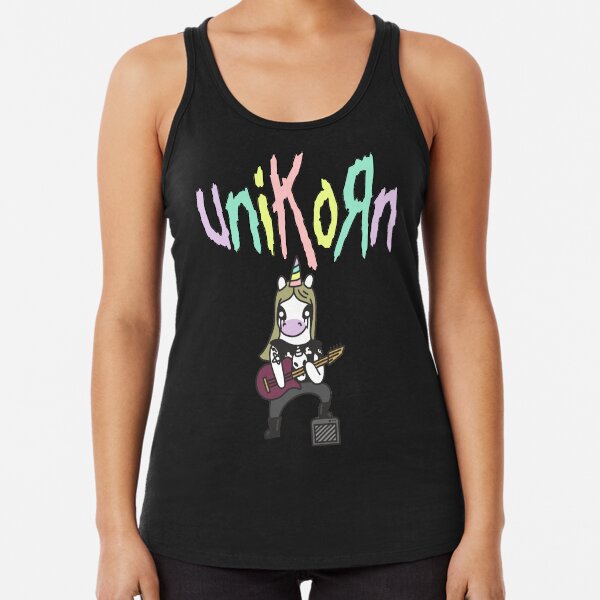 Metal Unicorn Racerback Tank Top