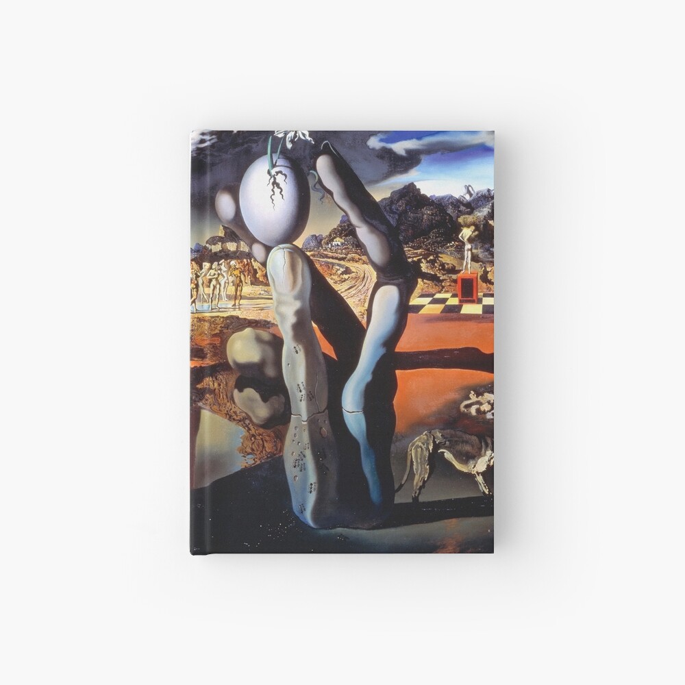 Salvador Dali Metamorphosis of Narcissus 1937 Artwork for Wall Art, Prints, Posters, Tshirts, Men, Women, Kids Hardcover Journal