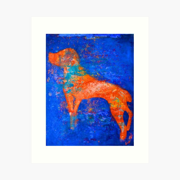 Abstract Spaniel Dog Art Print