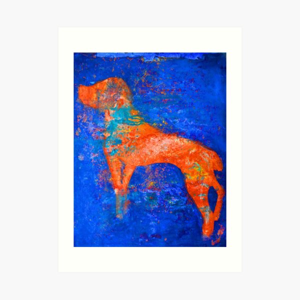 Abstract Spaniel Dog Art Print