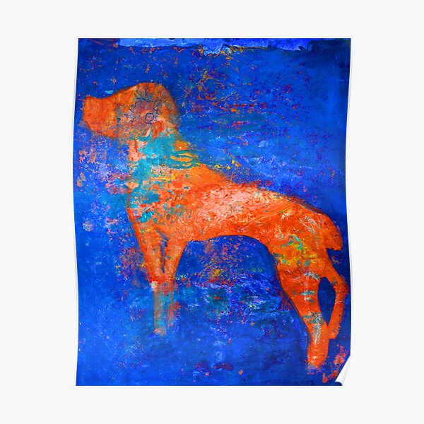 Abstract Spaniel Dog Poster