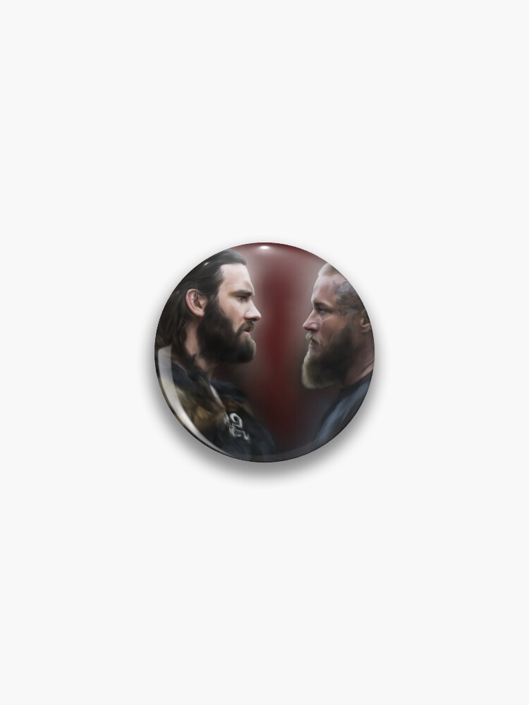 Thumbnail 1 of 3, Pin, Rollo and Ragnar designed and sold by Xbalanque.