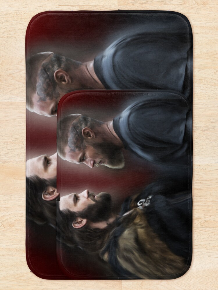 Thumbnail 5 of 6, Bath Mat, Rollo and Ragnar designed and sold by Xbalanque.