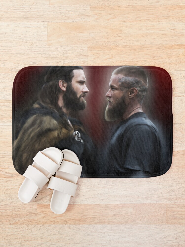 Thumbnail 1 of 6, Bath Mat, Rollo and Ragnar designed and sold by Xbalanque.