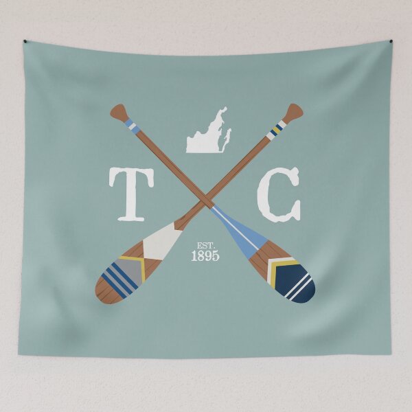 Item preview, Paddle TC, Traverse City Painted Oars designed and sold by GreatLakesLocal.