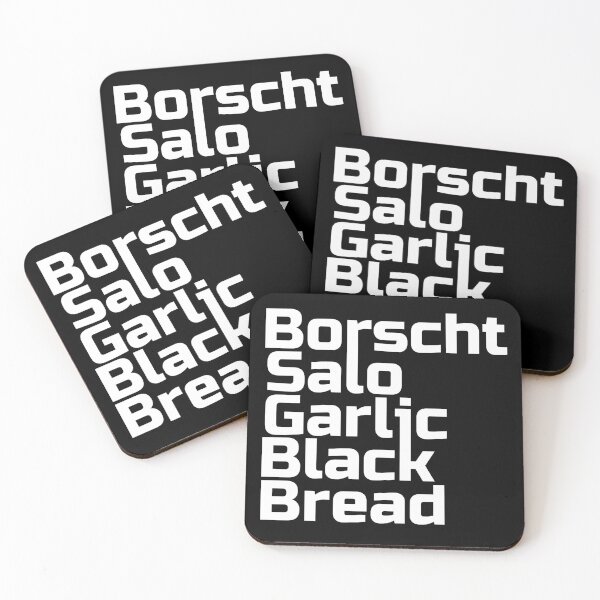 Item preview, Borscht Salo Garlic & Black Bread - Funny Sarcastic Ukrainian Food Gift designed and sold by r-silver.