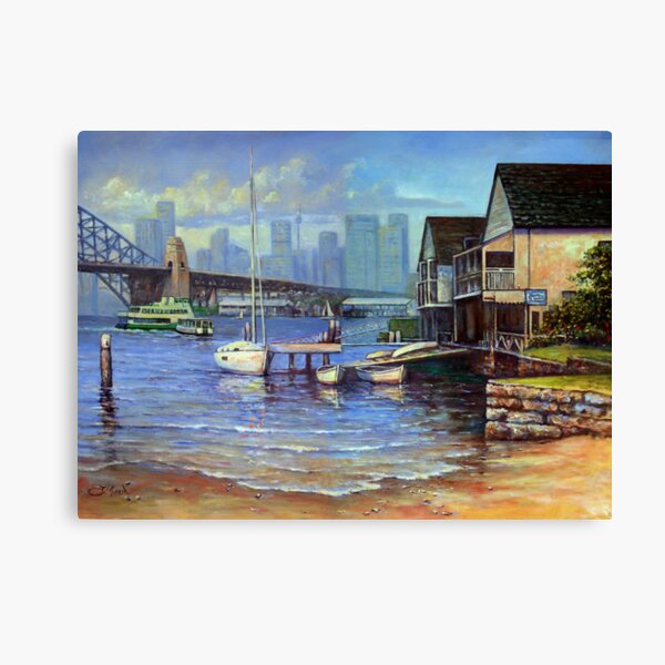 Lavender Bay Boathouse, Sydney Harbour Canvas Print