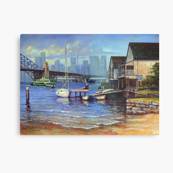 Lavender Bay Boathouse, Sydney Harbour Metal Print