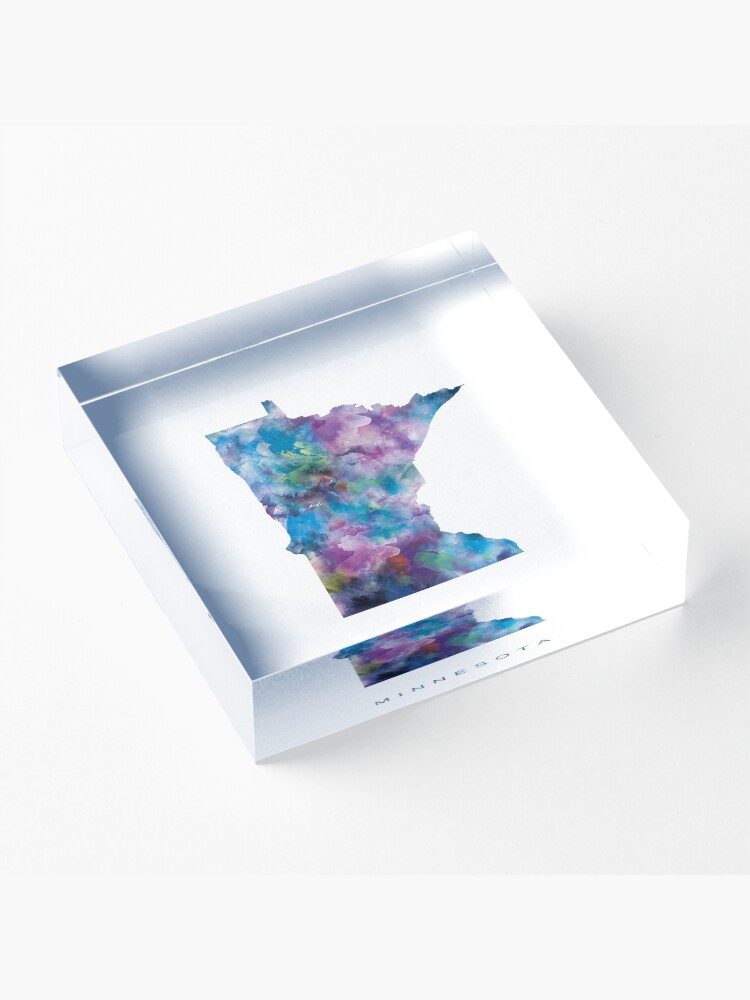 "Minnesota" Acrylic Block for Sale by MonnPrint Redbubble