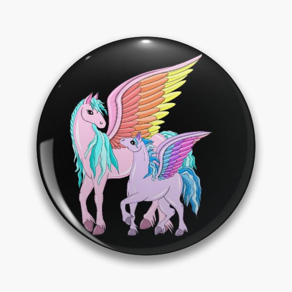 Artikelvorschau, Regenbogen Pegasus entworfen und verkauft von Melanie Jeyakkumar.