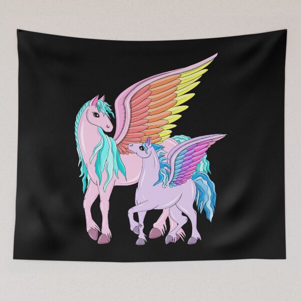 Artikelvorschau, Regenbogen Pegasus entworfen und verkauft von Melanie Jeyakkumar.