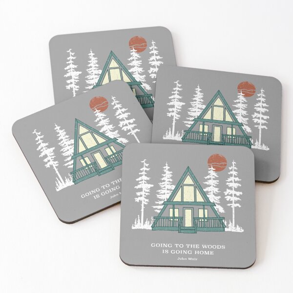 Item preview, Going to the Woods is Going Home A Frame Cabin designed and sold by GreatLakesLocal.