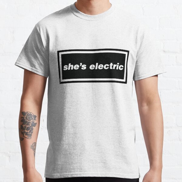 She's Electric - Oasis Gallagher 90s Band Artwork Classic T-Shirt