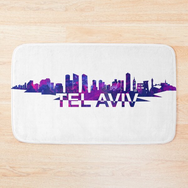 Item preview, Tel Aviv Israel Skyline Scissor Cut Giant Text designed and sold by artshop77.