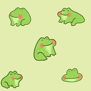 Artwork thumbnail, Happy little frogs by https-trees