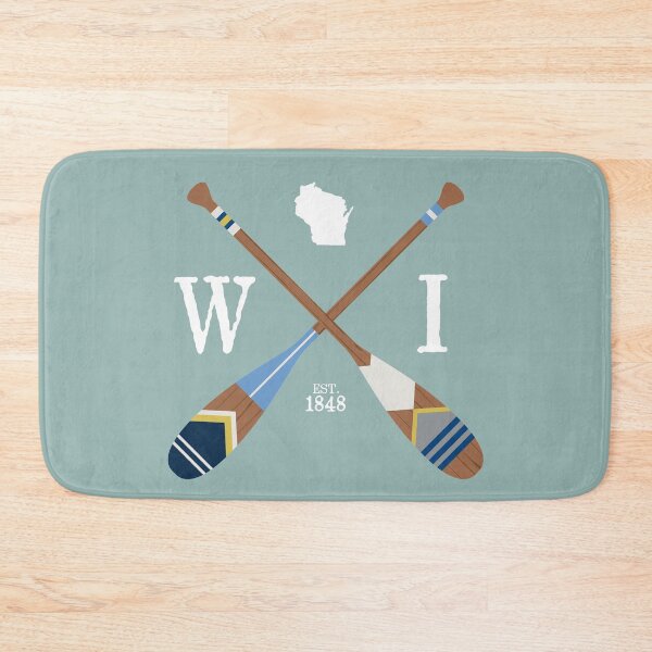 Item preview, Paddle WI, Wisconsin Lake Life Painted Oars designed and sold by GreatLakesLocal.