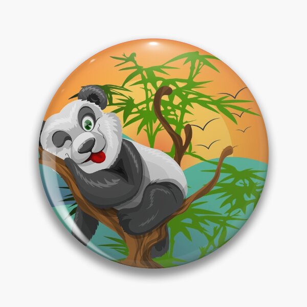 Item preview, Panda Sunset Bamboo Style designed and sold by TigsArts.