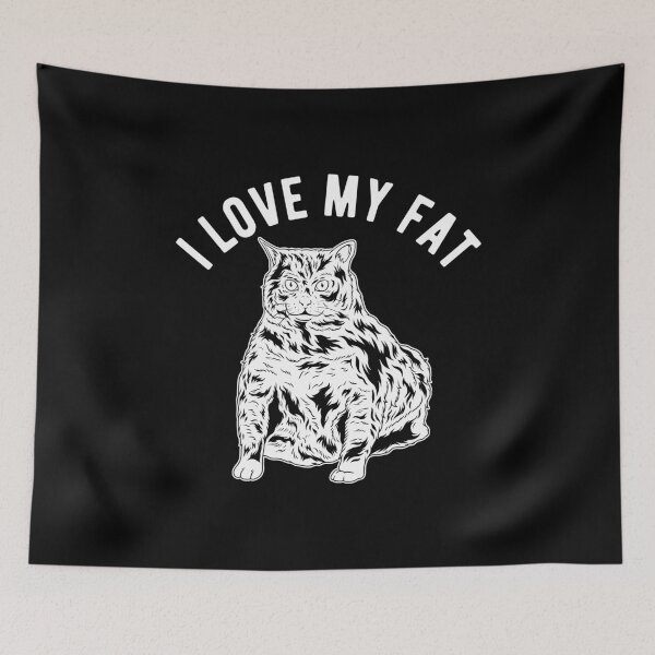 Artikelvorschau, I Love My Fat Pet Cat Animal Lover Meowy Gift entworfen und verkauft von haselshirt.