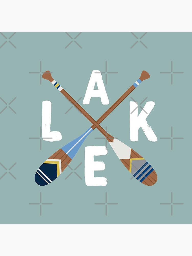 LAKE Life Painted Paddle Oars by GreatLakesLocal