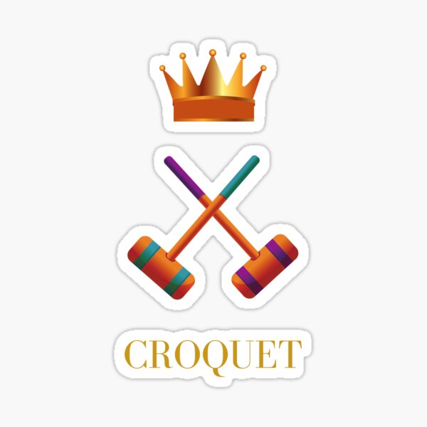 Aperçu de l'œuvre Maillets et couronne de croquet créée et vendue par Delicarte.